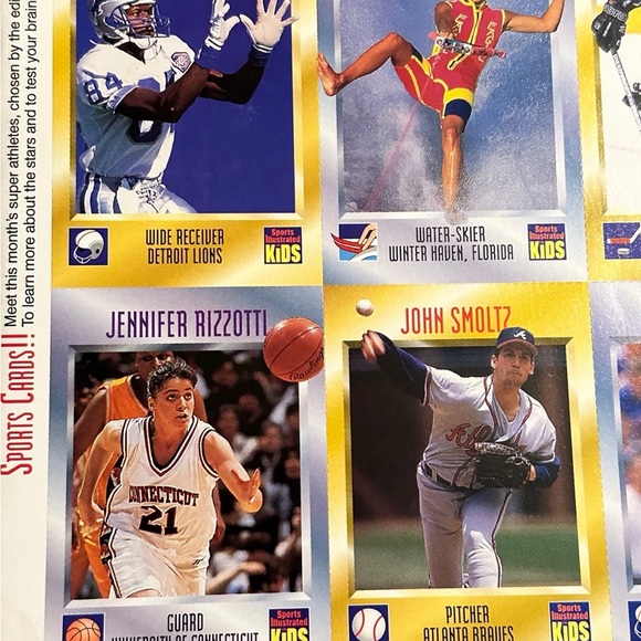 Uncut sheet of Sports Illustrated for Kids cards from Series 3 August 1996 - Picture 2 of 11
